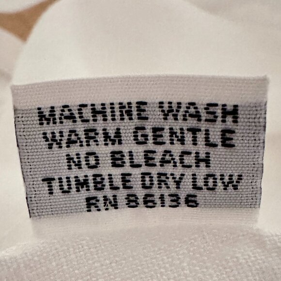 Bryn Walker Fran Women's 100% Linen Tunic Top Size XS White Ruffle Sleeves Boho - Picture 9 of 12